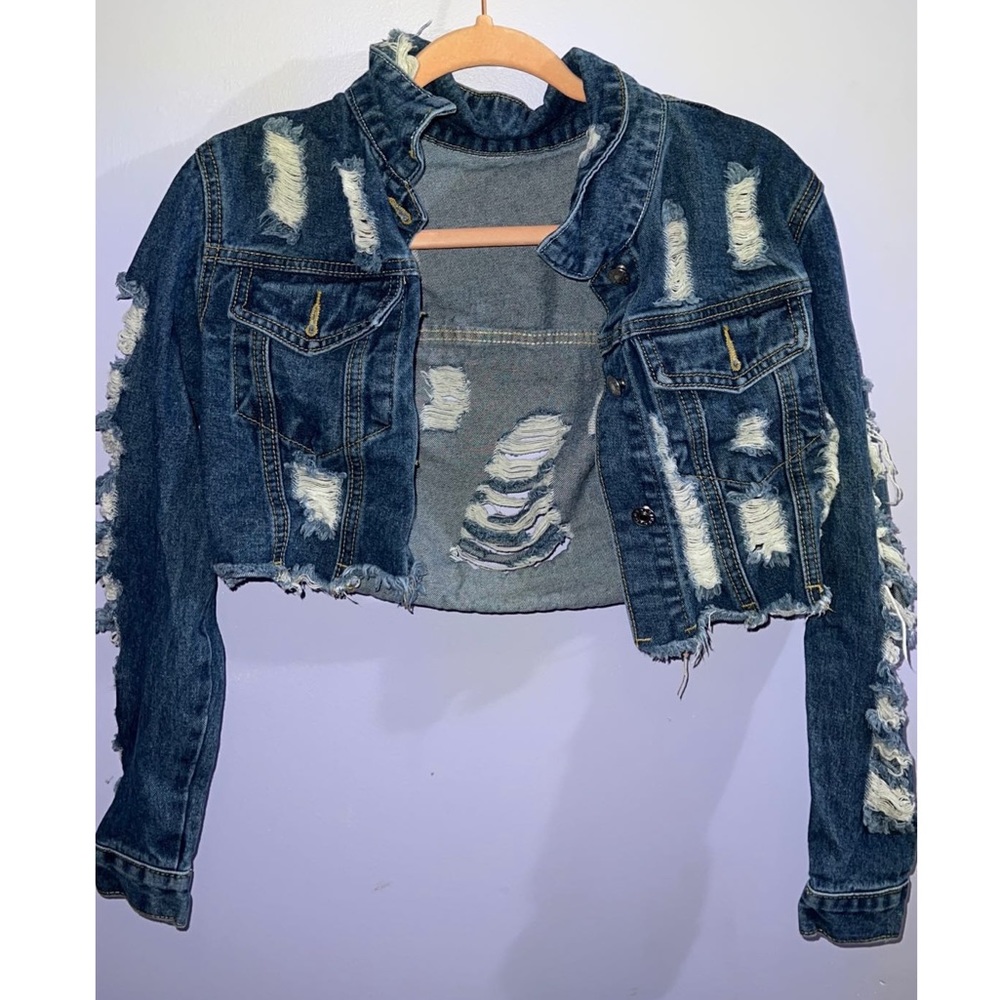Distressed Jean Jacket